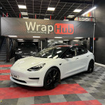 WrapHubNI Tesla in showroom
