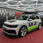 WrapHubNI VW vehicle graphics in showroom